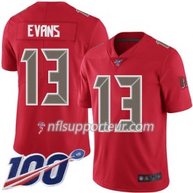 Maillot Homme Tampa Bay Buccaneers Mike Evans 13 Nike Rouge 100th